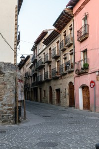 Evening, street in Puenta la Reina