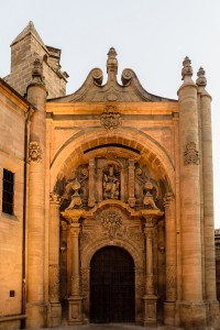 Entrance to ruins of Church of St. Peter, Viana