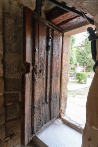 Doorway, parish hostel, Granon