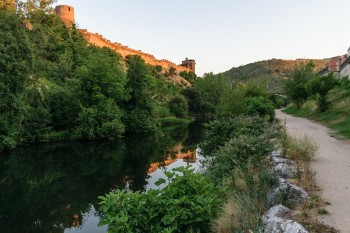 Castillo de los Templarios and rio Sil, Ponderrada