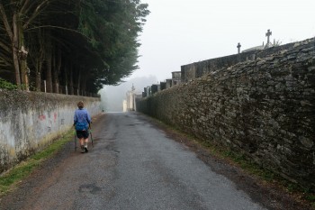 Early morning, leaving Sarria